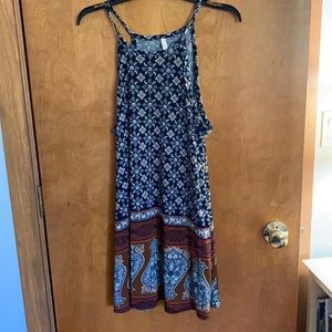 High neck style dress